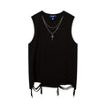 Unisex vintage camisole Solid-color, pure cotton texture