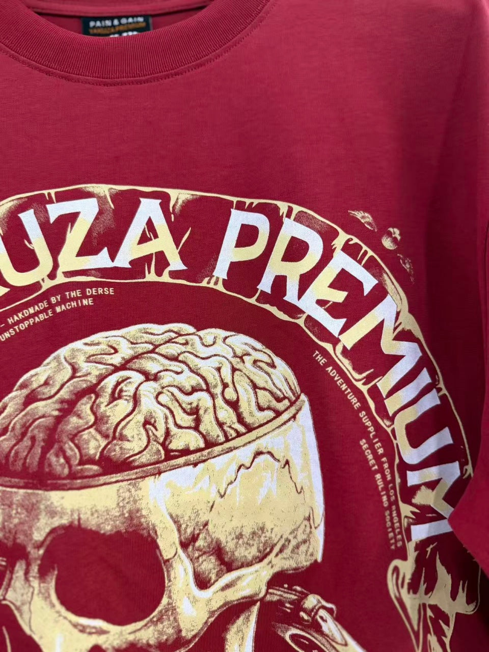 Vintage style washed summer wear T shirt Skull