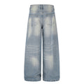 American-style streetwear harem pants Front & Back Crease Wide Leg Silhouette