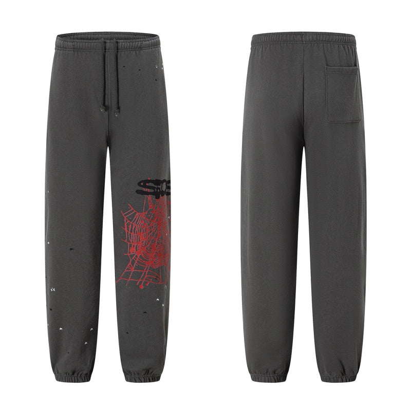 Spiderweb sweatpants High-quality pure cotton for autumn and winter Camouflage