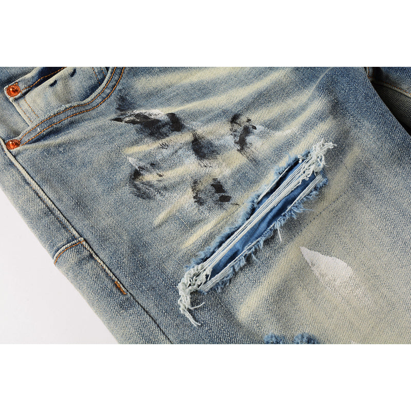 purple brand jeans Pure Cotton High Street Trend