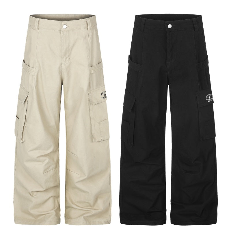 American-style streetwear harem pants Minimal Logo Utility Cargo Trousers