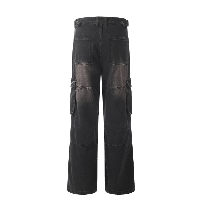American-style streetwear harem pants Relaxed baggy paneled street fit