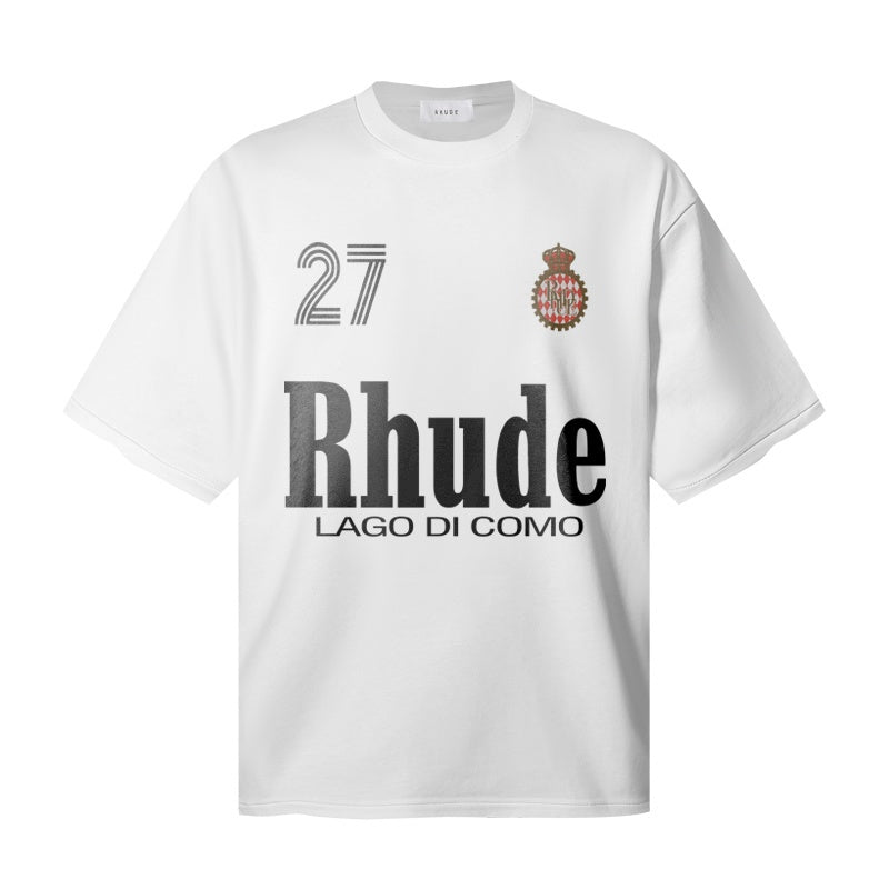 RHUDE T Shirts Retro Italian Lake Rhude Print