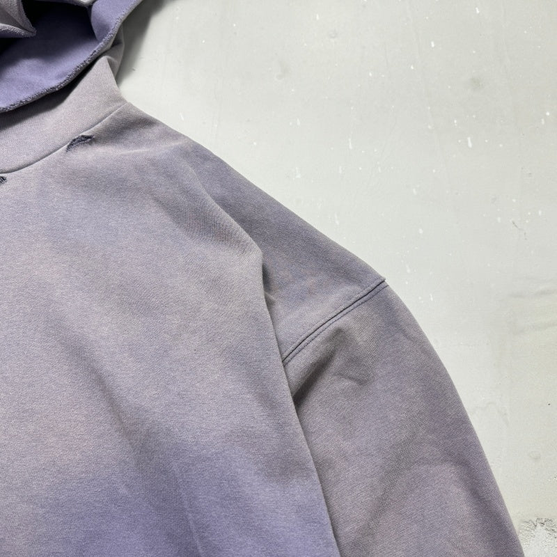 Unisex Vintage Hoodie [Twilight Mountain Purple] PalyHollywood SS25 "PL Classic Logo" Limited Edition Washed & Distressed Hoodie