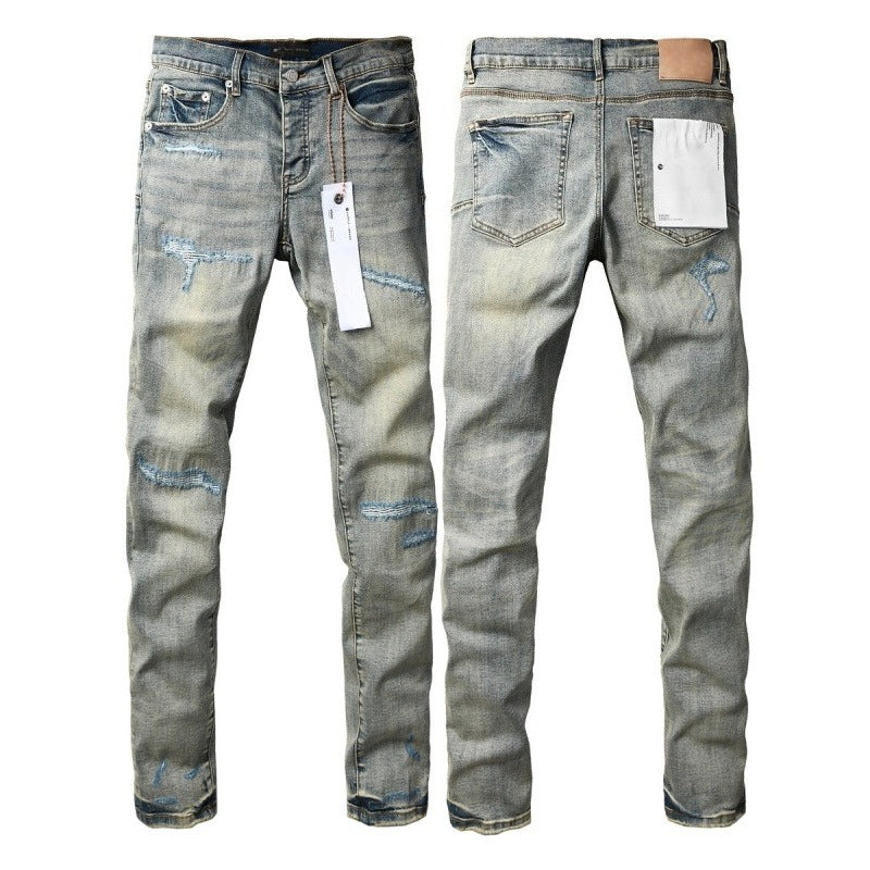 Purple brand Jeans High-quality pure cotton streetwear trousers line