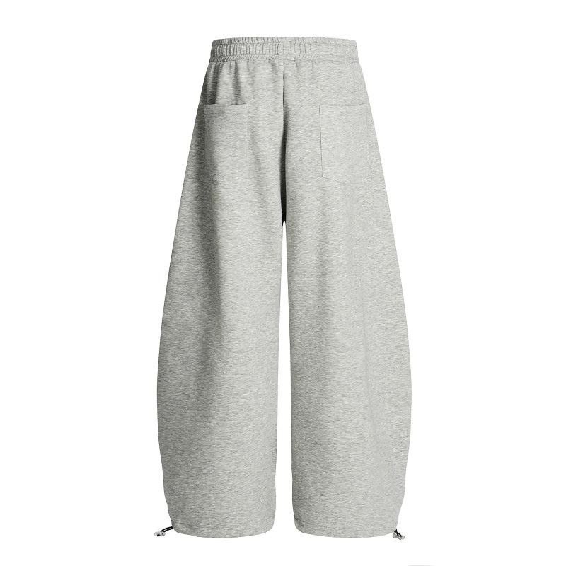American-style streetwear harem pants Distressed Flag Print Wide Sweat Bottoms