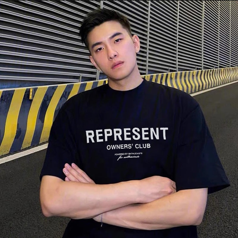 Mens T-shirt Represent basic graphic print