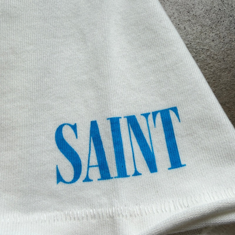 Unisex Vintage T Shirts SAINT × NIRVANA × LEGO Three-Way Collaboration "Dollar Baby" Limited Edition — Features heavyweight 320g fabric (matching the original specifications even after washing) and vintage single-stitch, top-and-bottom hem constructi