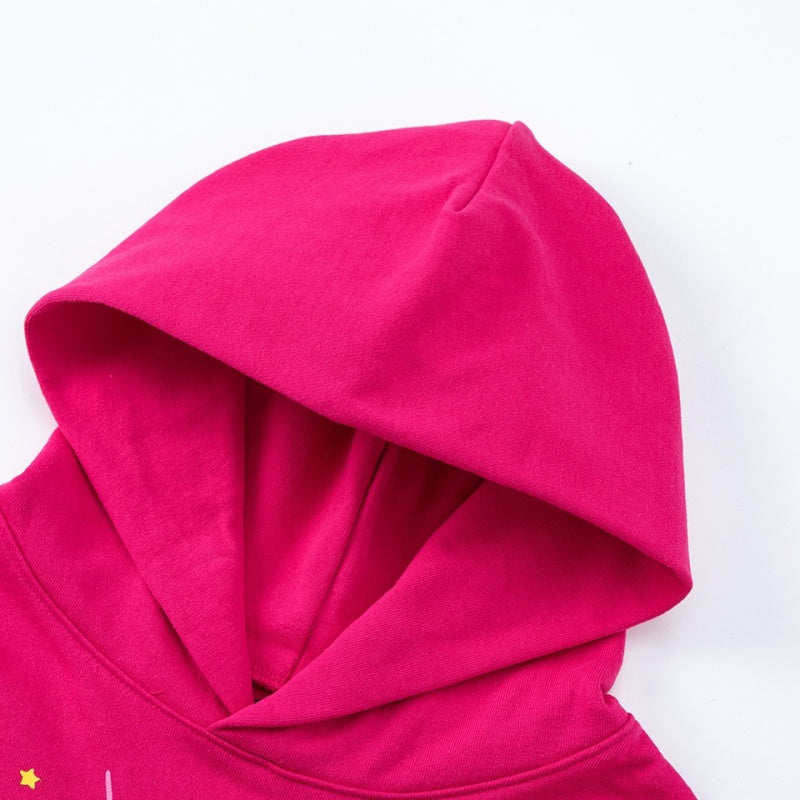 Spiderweb hoodie & sweatpants 2 piece set High-quality pure cotton for autumn and winter