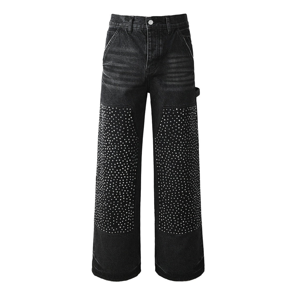 purple brand jeans Rhinestones #104