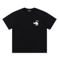 ERD T Shirts Understated Dual-Side Monochrome Outline Casual Top