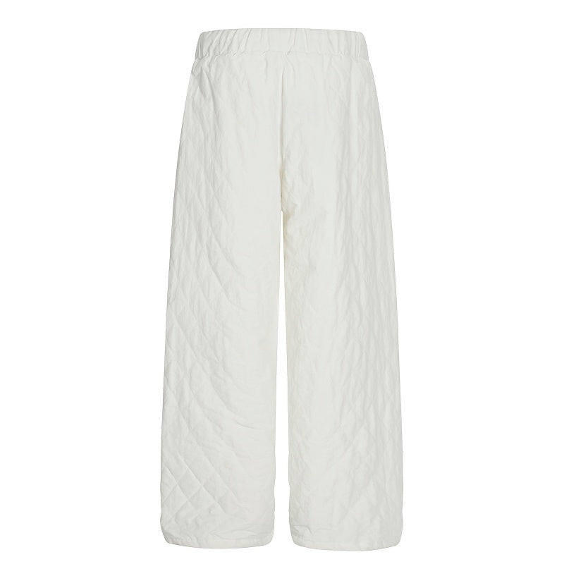 American-style streetwear harem pants Fleece-lined and thickened Star & Heart Paw Print Embroidery