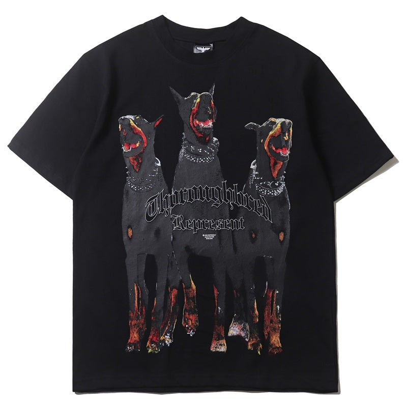 Mens T-shirt Vintage American-style "Hot Shot" Grim Reaper Dunk