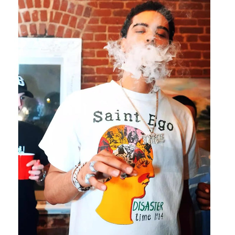 Mens T-shirt Fun brain print
