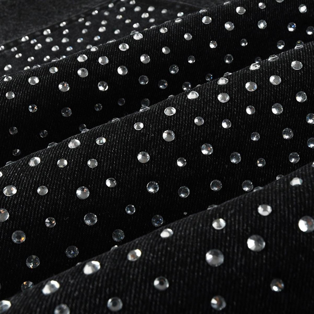 purple brand jeans Rhinestones #104
