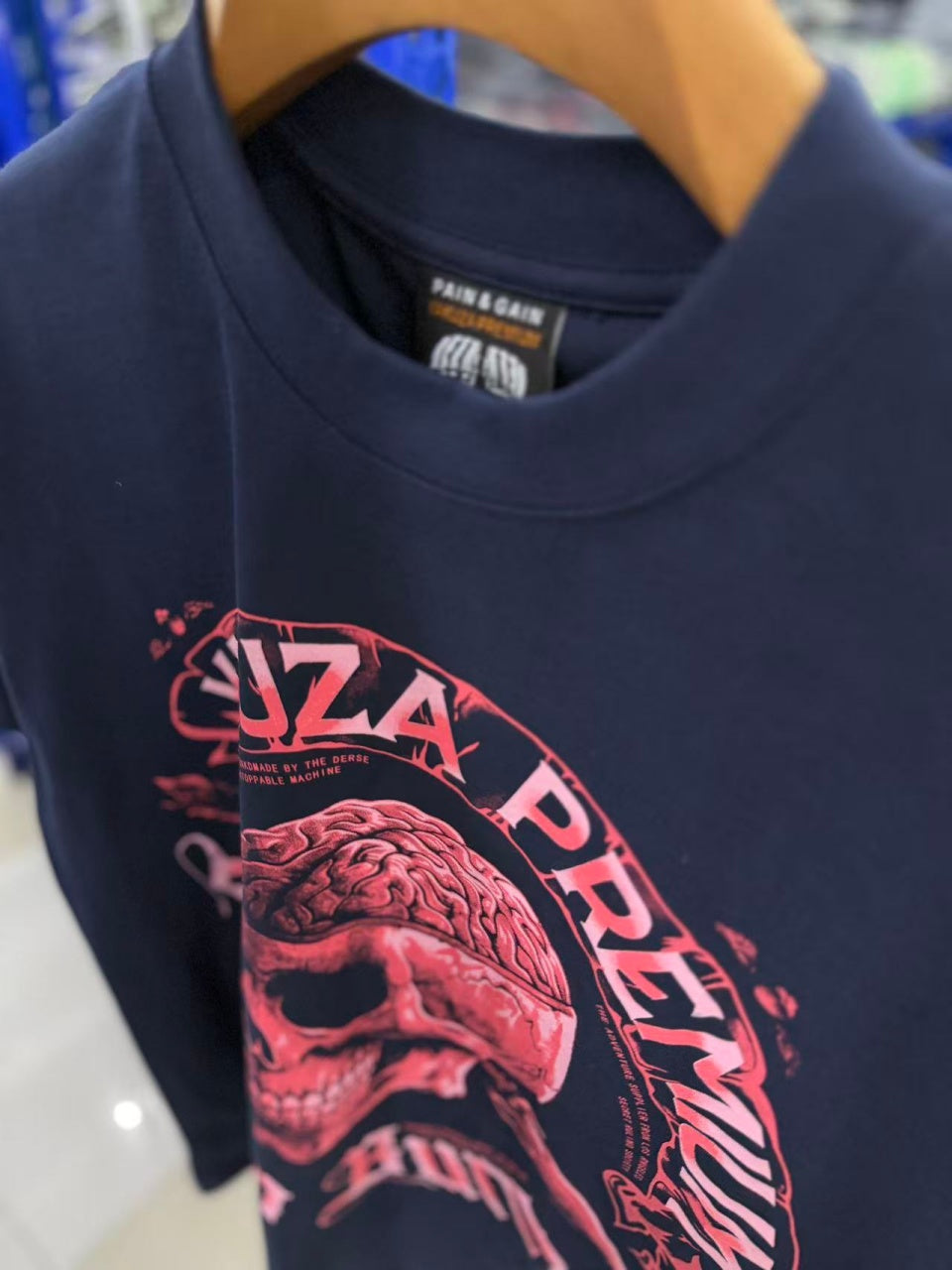 Vintage style washed summer wear T shirt Skull
