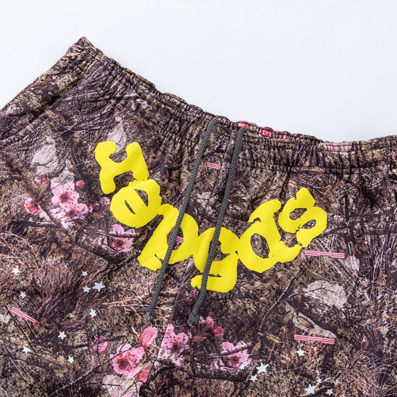 Spiderweb sweatpants High-quality pure cotton for autumn and winter Camouflage