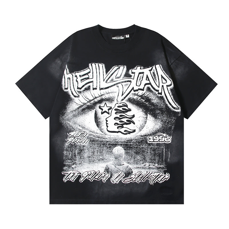 HS T-Shirt Designer style American streetwear, high-quality pure cotton.