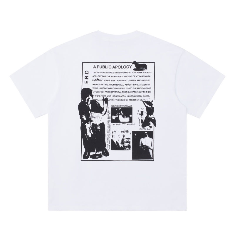 ERD T Shirts Large Rear Frame Graphic Street Art Tee