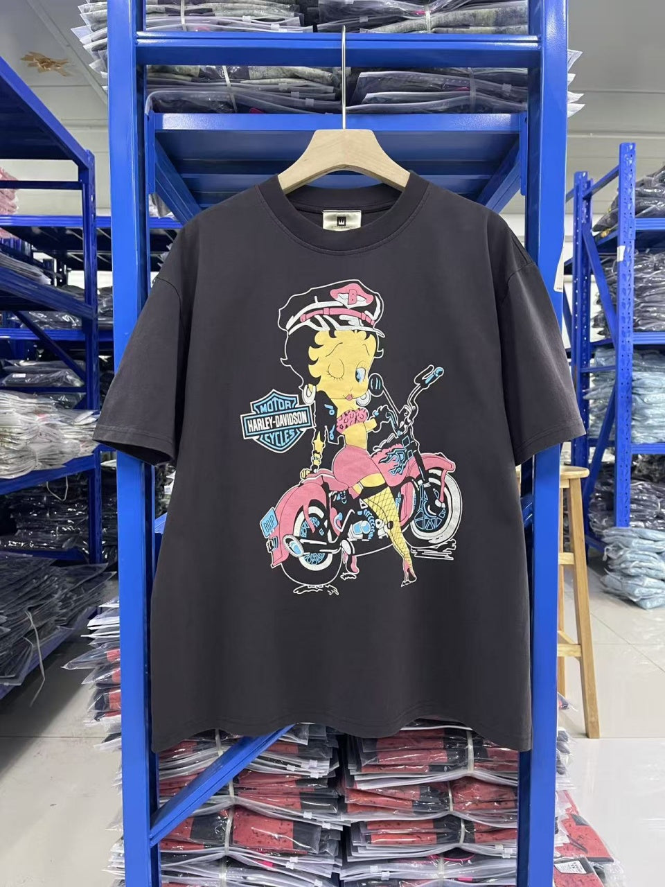 Vintage style washed summer wear T shirt