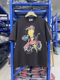 Vintage style washed summer wear T shirt