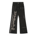 American-style streetwear harem pants Y2K Grunge Cargo Pocket Flared Jeans