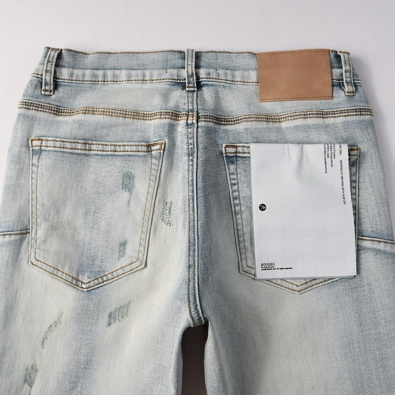 Purple brand Jeans High-quality pure cotton streetwear trousers line