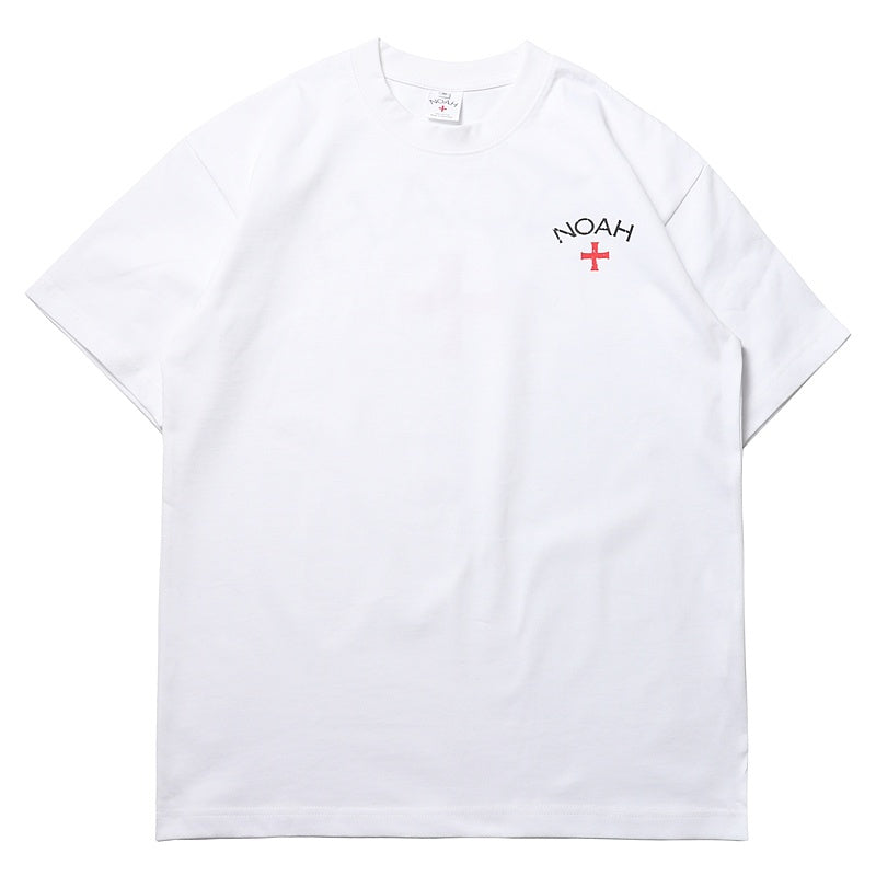 Mens T-shirt Vintage American-style Simple cross print