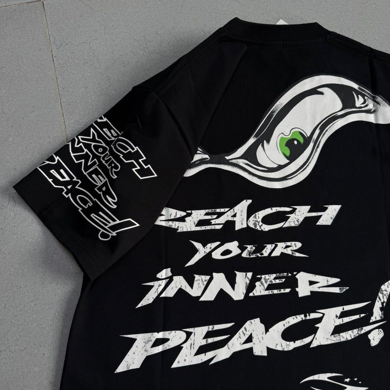 Vintage-style American T-shirt Sacred Third Eye Dark Tone Motif