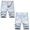 Denim shorts High-quality trendy casual pure cotton Non-stretch plus-size men's clothing