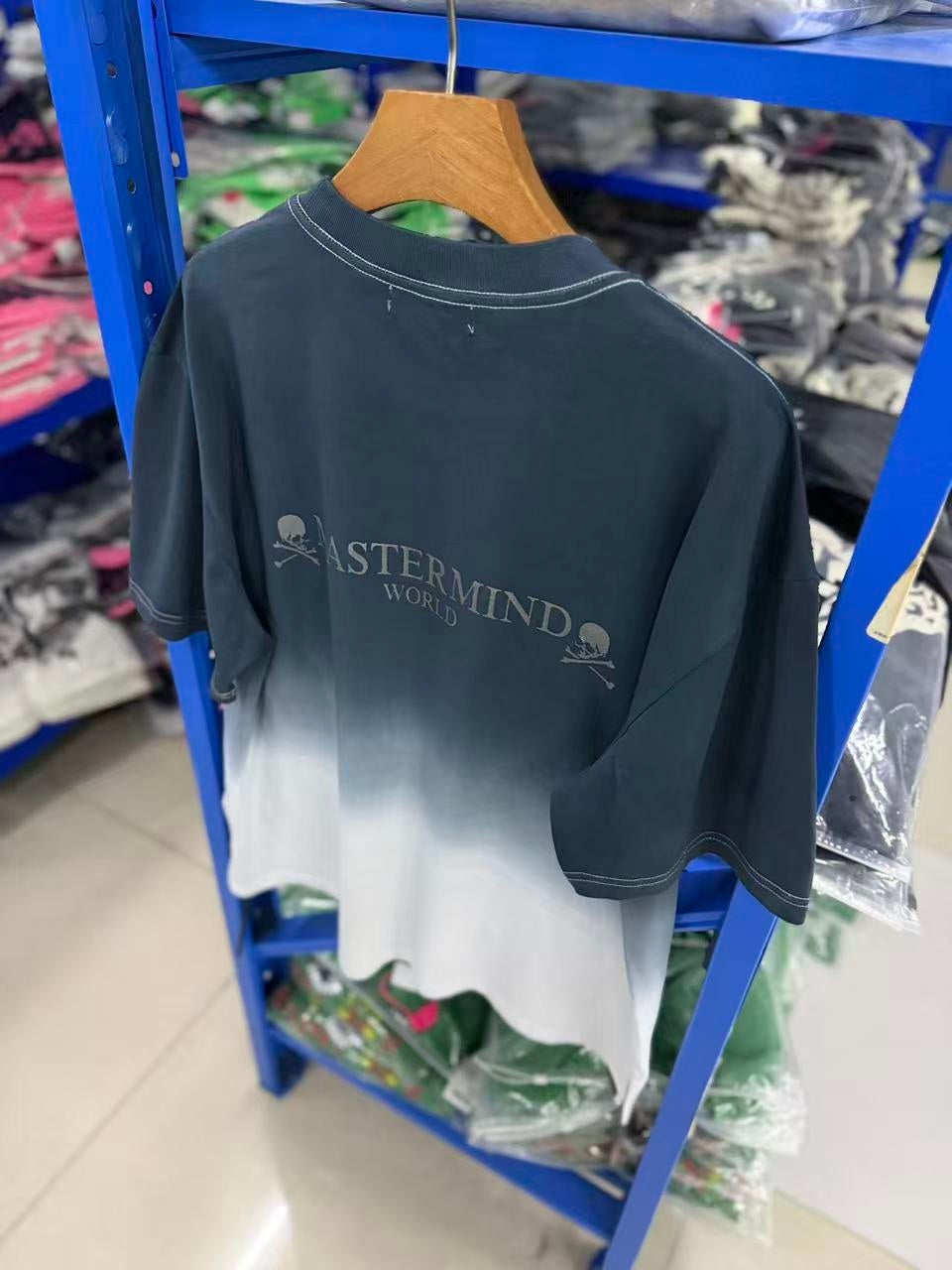 Vintage style washed summer wear T shirt Gradient color