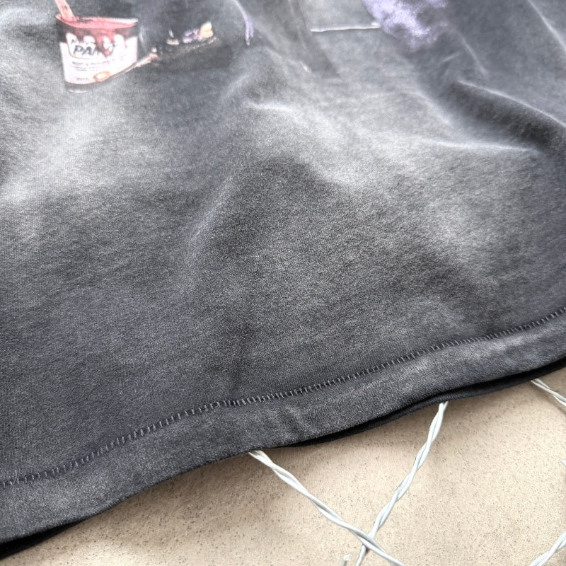 Unisex Vintage T Shirts Saint × "Joker Artist" Limited Edition Collaboration T-Shirt. Features authentic-spec 280g heavyweight fabric that retains its quality after washing. Crafted with vintage-style single-stitch and "heaven-and-earth" (blind stitc
