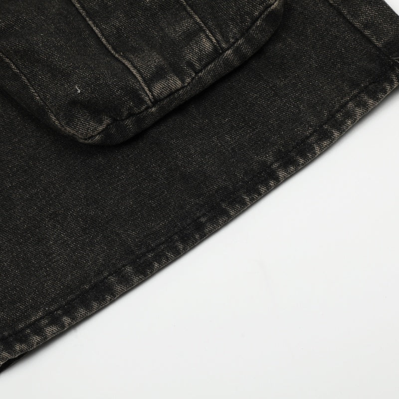 American-style streetwear harem pants Y2K Grunge Cargo Pocket Flared Jeans