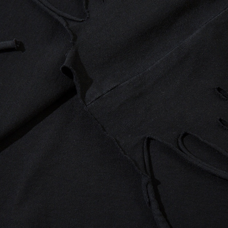 Unisex vintage T-shirts Black gradient design with distressed details