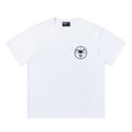 ERD T Shirts White Base Dual-Sided Graphic Red Grid Portrait Montage Back Print