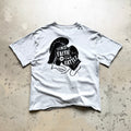 Unisex Vintage T Shirts CHOOOSELF 26SS Kendrick Lamar "FFITB" Limited Edition – Heavyweight Washed, Distressed & Destroyed Streetwear T-Shirt (Boxy/Cropped Punk Style)