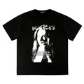 ERD T Shirts Vintage Grainy Figure Gothic Street Casual Top