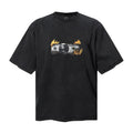 Saint Michael T Shirts Burning Classic Car Vintage Graphic Print