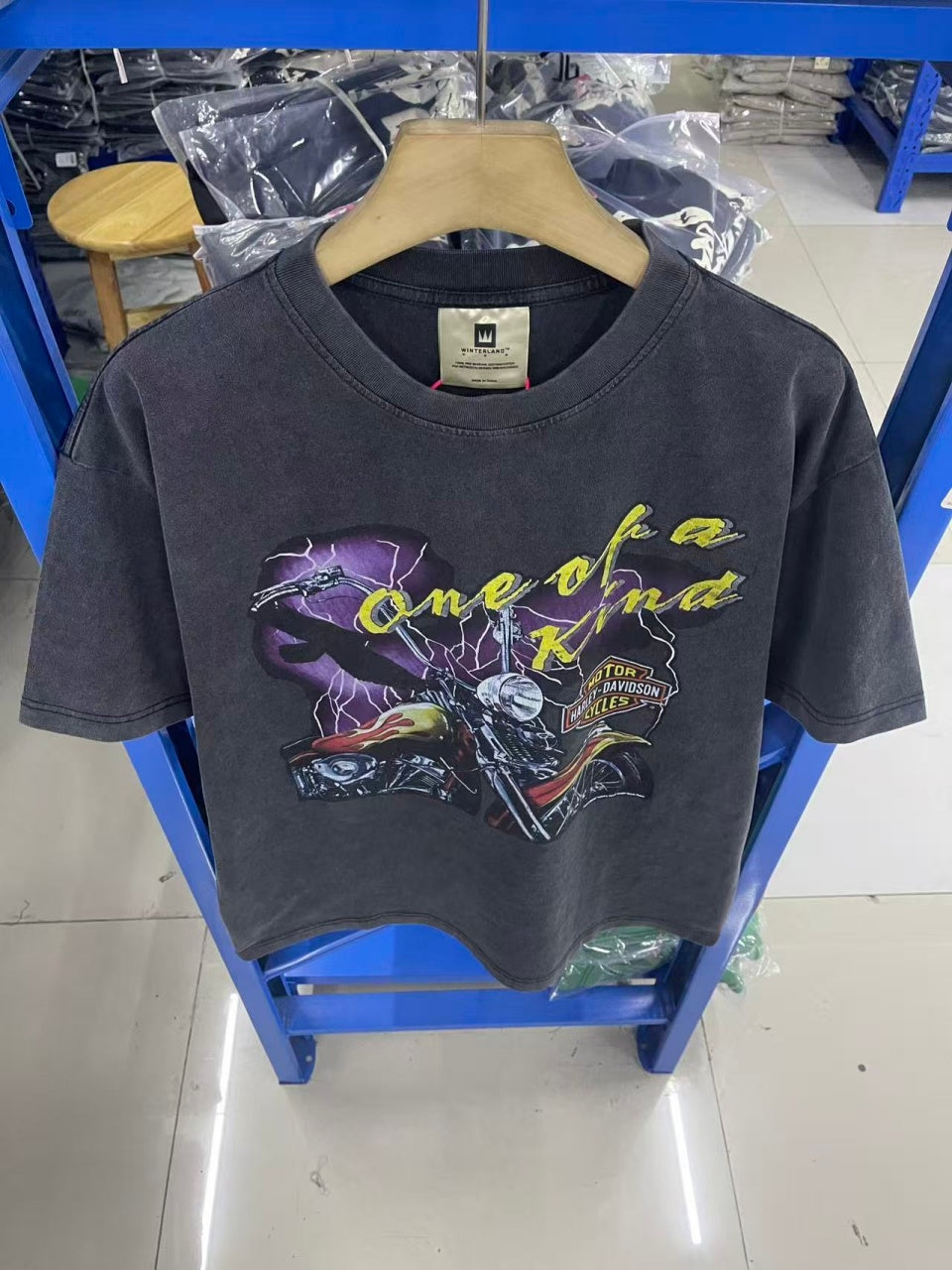 Vintage style washed summer wear T shirt