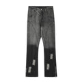American-style streetwear harem pants Vintage washed spliced seam silhouette