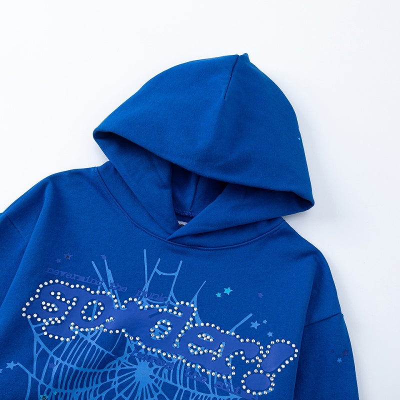 Spiderweb hoodie & sweatpants 2 piece set High-quality pure cotton for autumn and winter