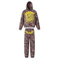 Spiderweb hoodie & sweatpants 2 piece set High-quality pure cotton for autumn and winter