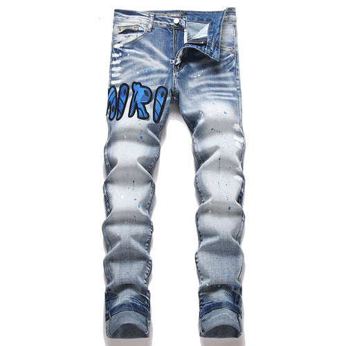 AMIRI Jeans High-quality distressed pure cotton