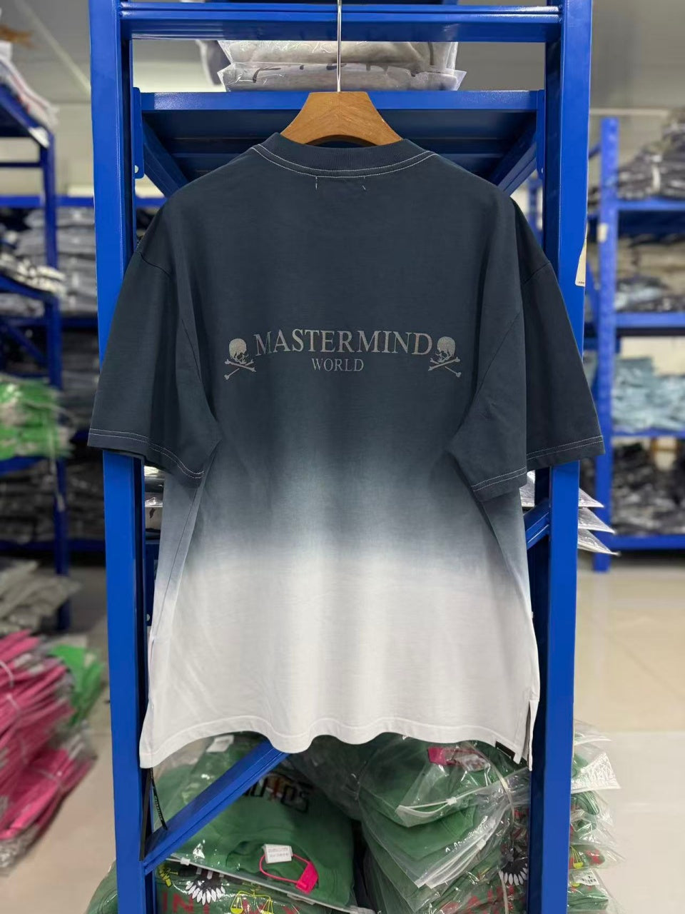 Vintage style washed summer wear T shirt Gradient color
