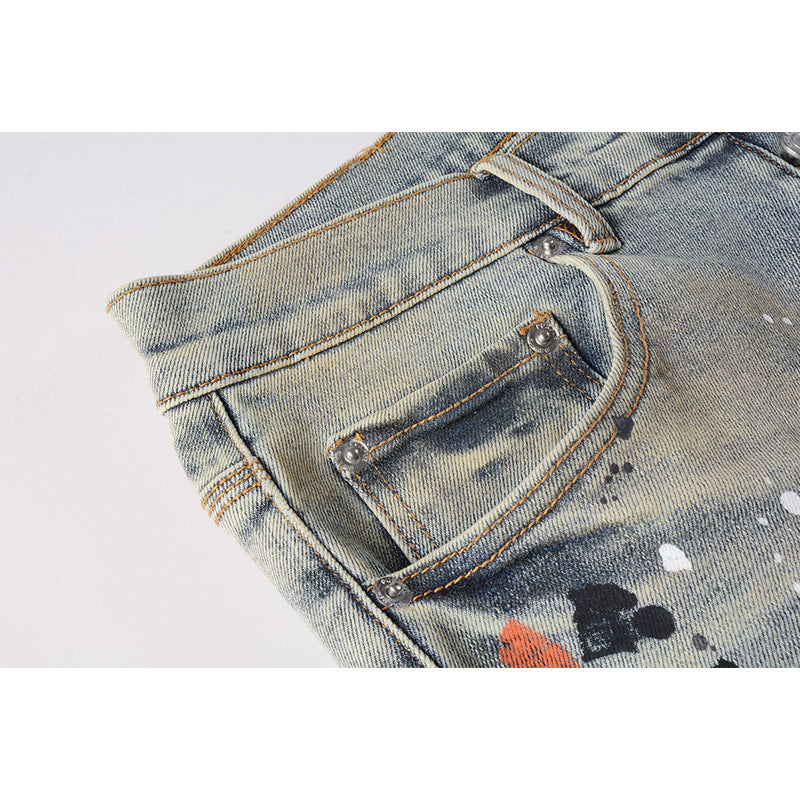 purple brand jeans Pure Cotton High Street Trend
