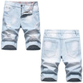 Denim shorts High-quality trendy casual pure cotton Non-stretch plus-size men's clothing