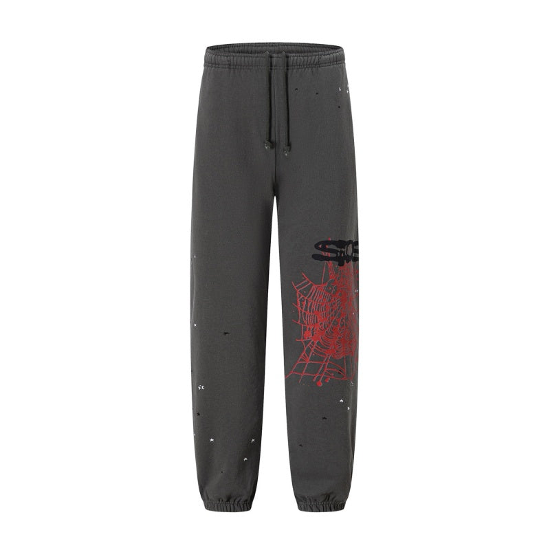 Spiderweb sweatpants High-quality pure cotton for autumn and winter Camouflage