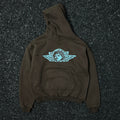 Unisex Vintage Hoodie"Little Angel Exclusive" – Vintage American-style hooded sweatshirt featuring a washed, distressed finish, handcrafted distressing details, a brushed texture, and a fleece-lined interior.