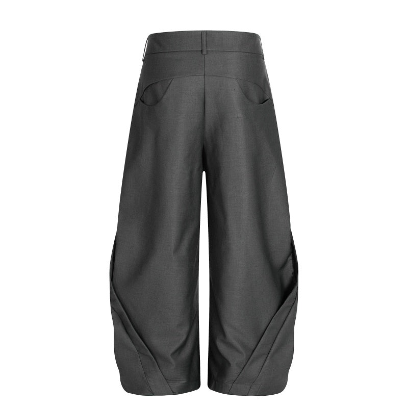 American-style streetwear harem pants Button Fly Relaxed Balloon Bottoms